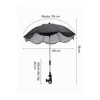 Sombrilla Quitasol para Coche · UV UPF50+ · Ajuste 360° · Clip Universal