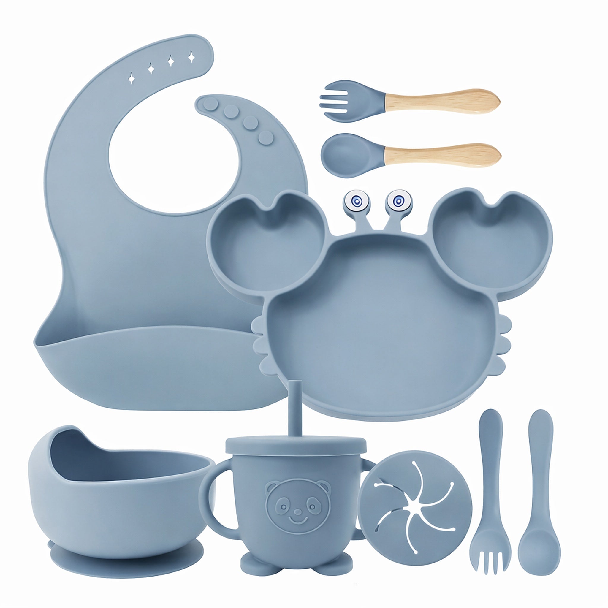 Set de alimentacion Complementaria Cangrejo 9 piezas