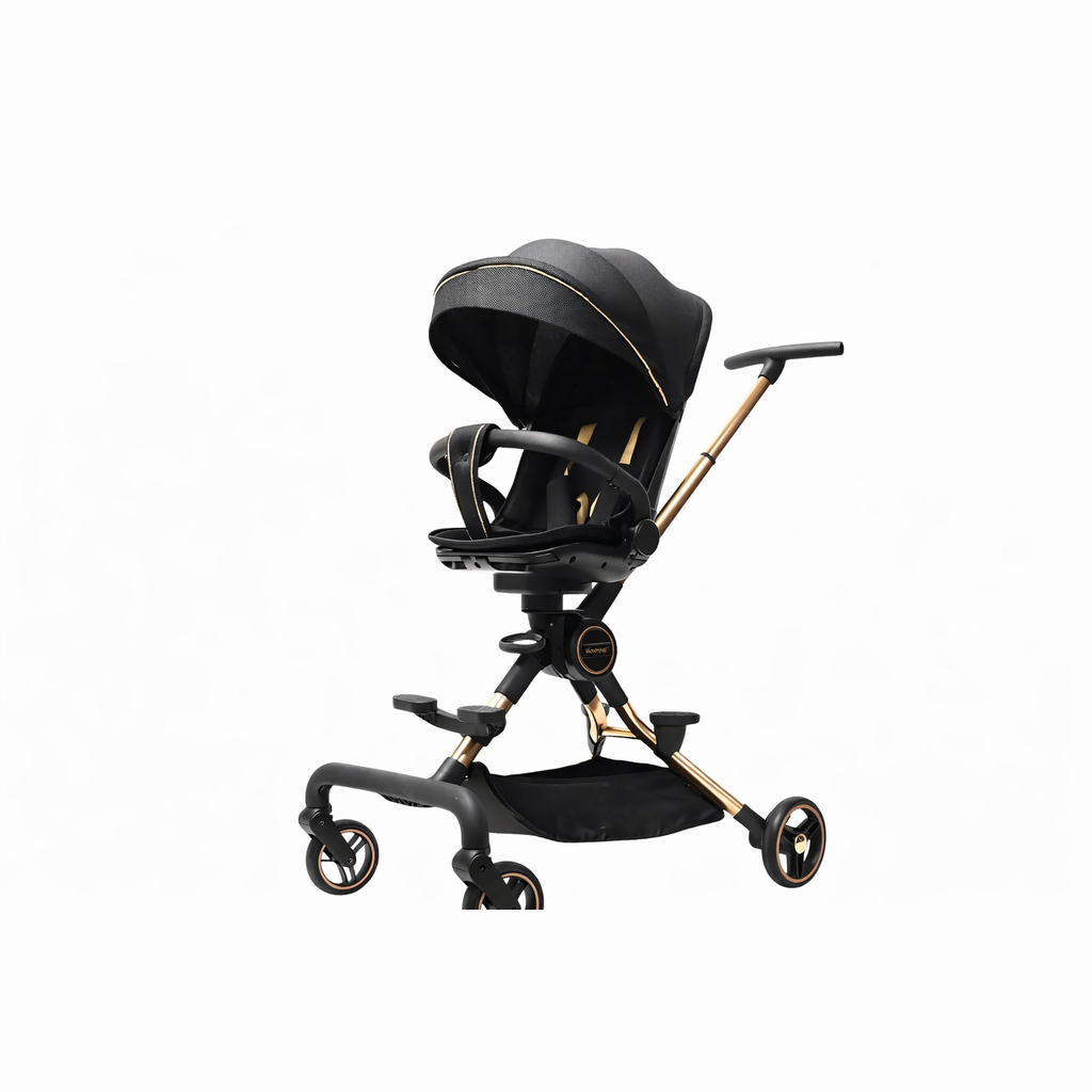 Coche Bebé 360° Plegable con Arnés 5 Puntos