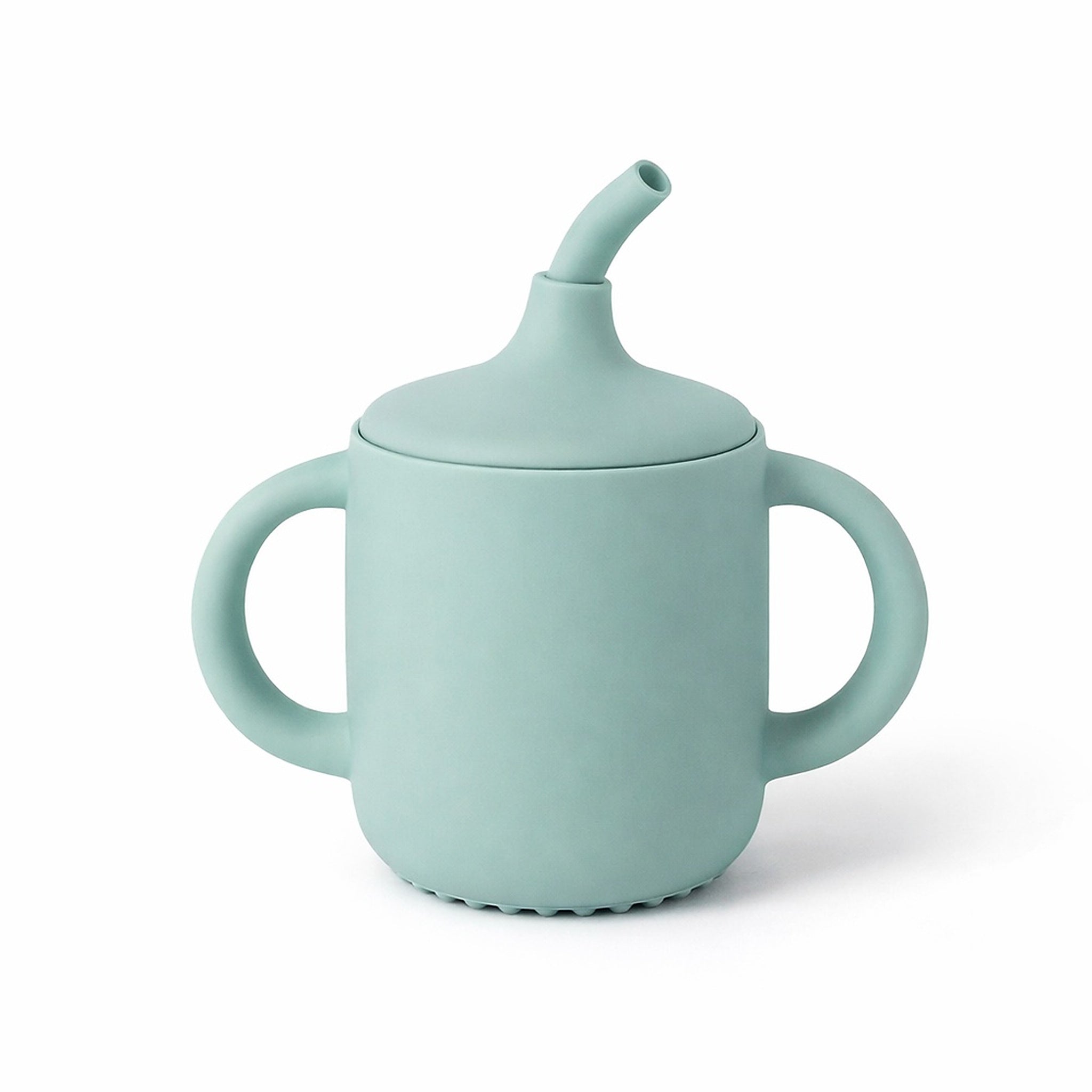 Vaso con bombilla y asas