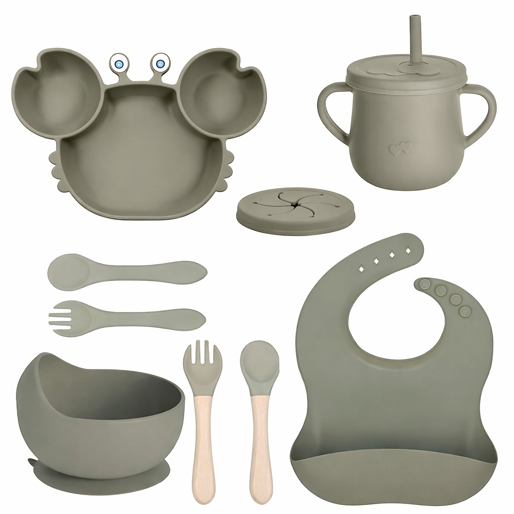 Set de alimentacion Complementaria Cangrejo 9 piezas