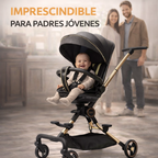 Coche Bebé 360° Plegable con Arnés 5 Puntos