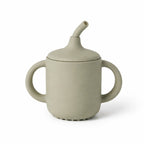 Vaso con bombilla y asas