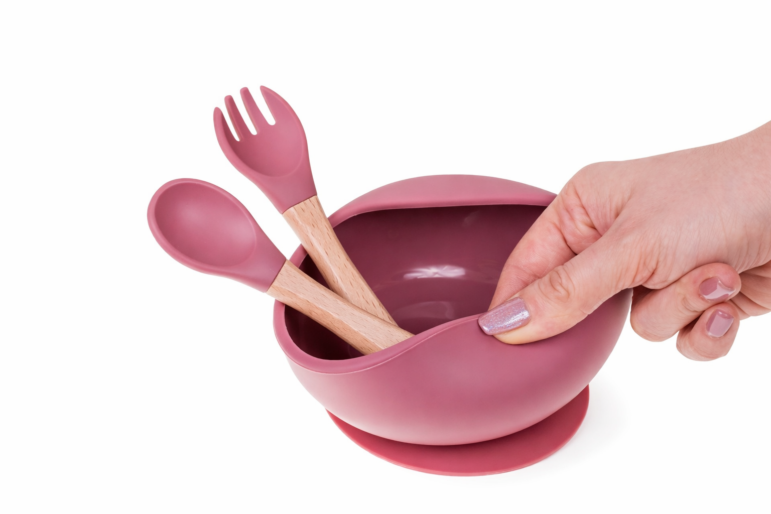 Bowl con set de 2 cubiertos